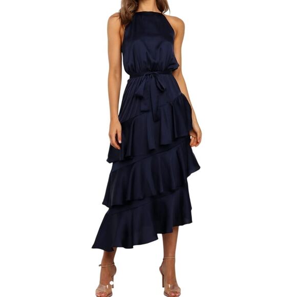 Petal + Pup dress seychelle sleeveless navy blue size 0 - DEFECT - Picture 1 of 8